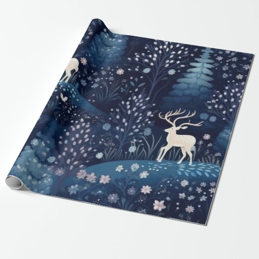 ホットピンクモダングルービークリスマス ラッピングペーパー (アンロールド)