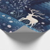 ホットピンクモダングルービークリスマス ラッピングペーパー (角)