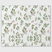 ホットピンクモダングルービークリスマス ラッピングペーパー (フラット)