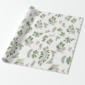 ホットピンクモダングルービークリスマス ラッピングペーパー (アンロールド)