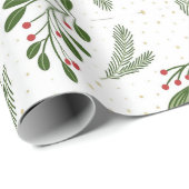 ホットピンクモダングルービークリスマス ラッピングペーパー (ロールコーナー)