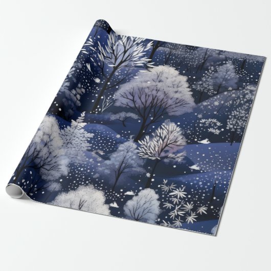 ホットピンクモダングルービークリスマス ラッピングペーパー (アンロールド)