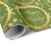 ホットピンクモダングルービークリスマス ラッピングペーパー (ロールコーナー)