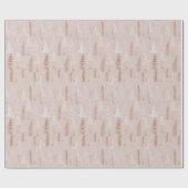 ホットピンクモダングルービークリスマス ラッピングペーパー (フラット)