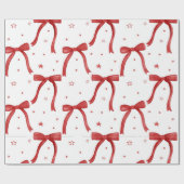 ホットピンクモダングルービークリスマス ラッピングペーパー (フラット)