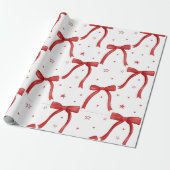 ホットピンクモダングルービークリスマス ラッピングペーパー (アンロールド)