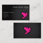 ホットピンクモトクロス、ダートバイク 名刺 (正面/裏面)