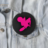 ホットピンクモトクロス、ダートバイク 缶バッジ (インサイチュ)