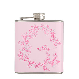 ホットピンクモノグラムガールズバチェロレッテ フラスク