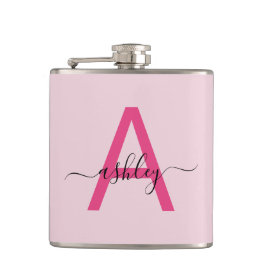 ホットピンクモノグラムガールズバチェロレッテ フラスク