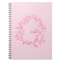 ホットピンクモノグラムガールズ新学期