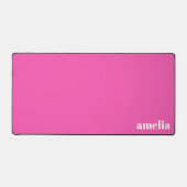 ホットピンクモノグラム デスクマット (正面)