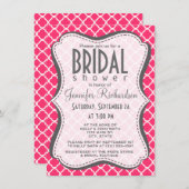 ホットピンクモロッコクローバー 招待状 (正面/裏面)