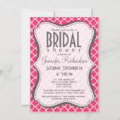 ホットピンクモロッコクローバー 招待状 (正面)