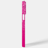 ホットピンクラグジュアリーグリッターグラデーションと Case-Mate iPhoneケース (裏面 / 右)