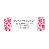 ホットピンクラブハート ラベル (正面)