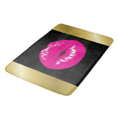 ホットピンクリップグラマラスイラストレーション バスマット (アングル)