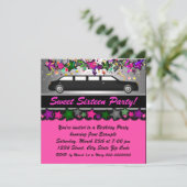 ホットピンクリムシン誕生日パーティー 招待状 (スタンド正面)