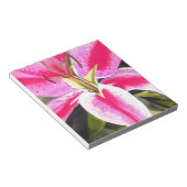ホットピンクリリテネリフェポップ・アートのアート水彩花 ノートパッド (アングル)