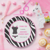 ホットピンクリンジェリーパーティーありがとう ペーパープレート (パーティー)