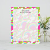 ホットピンクレインボーパターン レターヘッド (スタンド正面)