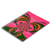 ホットピンクレッドゴールデングリーン ノートブック (左側)