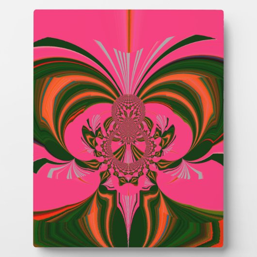 ホットピンクレッドゴールデングリーン フォトプラーク (正面)