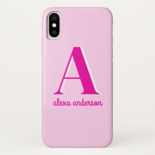 ホットピンクレトロドリーモノグラム iPhone X ケース
