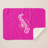 ホットピンクレトロドリー行くぞパーティー! シェルパブランケット (正面(横))