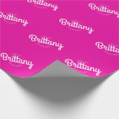 ホットピンクレトロドリー行くぞパーティー! ラッピングペーパー (角)