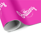 ホットピンクレトロドリー行くぞパーティー! ラッピングペーパー (ロールコーナー)