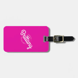ホットピンクレトロドーリー Let's Go Party！ ラゲッジタグ