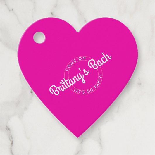 ホットピンクレトロドーリーLet's Goパーティー！ フェイバータグ (正面)