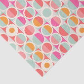 ホットピンクレトロ円パターン 薄葉紙 (詳細)