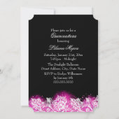 ホットピンクレース&ジュエルボウキンセアニェラ 招待状 (裏面)
