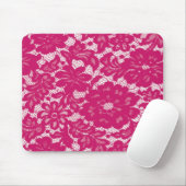 ホットピンクレース マウスパッド (マウス)