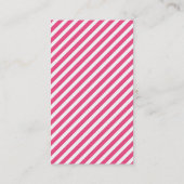 ホットピンクヴィンテージいかり垂直 名刺 (裏面)