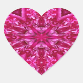 ホットピンク三角形 ハートシール