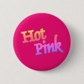 ホットピンク丸ボタン 缶バッジ (正面)
