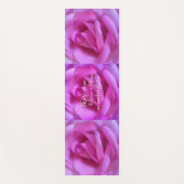 ホットピンク信じの花が魔法引用文のスクリプはっきりしたト ヨガマット (正面)