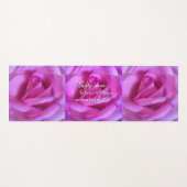 ホットピンク信じの花が魔法引用文のスクリプはっきりしたト ヨガマット (正面(横))