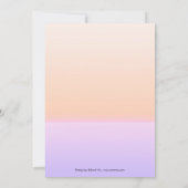 ホットピンク傘おもしろい犬ベビーシャワー招待状 招待状 (裏面)