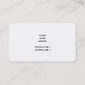 ホットピンク光沢のある唇(黒) 名刺 (裏面)