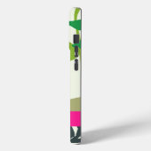 ホットピンク咲きゲラニウムフローリスト名前をカスタムする Case-Mate iPhoneケース (裏面 / 左)