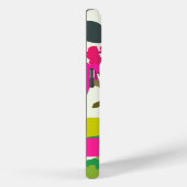 ホットピンク咲きゲラニウムフローリスト名前をカスタムする Case-Mate iPhoneケース (裏面 / 右)