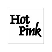 ホットピンク大きなゴム印とハンドル ラバースタンプ (インプリント)
