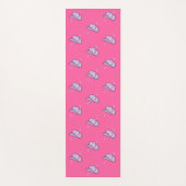 ホットピンク女性のカーボーイロデオパターン ヨガマット (正面)