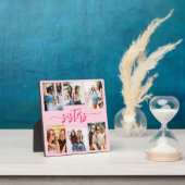 ホットピンク姉妹6フォトコラージュ記念ギフト フォトプラーク (インサイチュ)