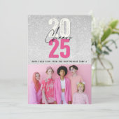 ホットピンク応援2025グリッターシック新年の写真 シーズンカード (スタンド正面)