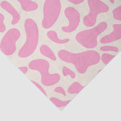 ホットピンク抽象芸術牛プリントパターン 薄葉紙 (詳細)